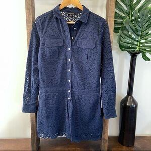 Banana Republic long sleeve lace romper sz 6